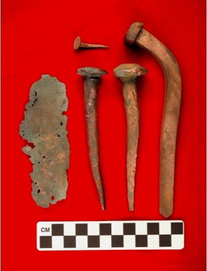 Copper sheathing and nails from the São José shipwreck. Credit: IZIKO Museums.